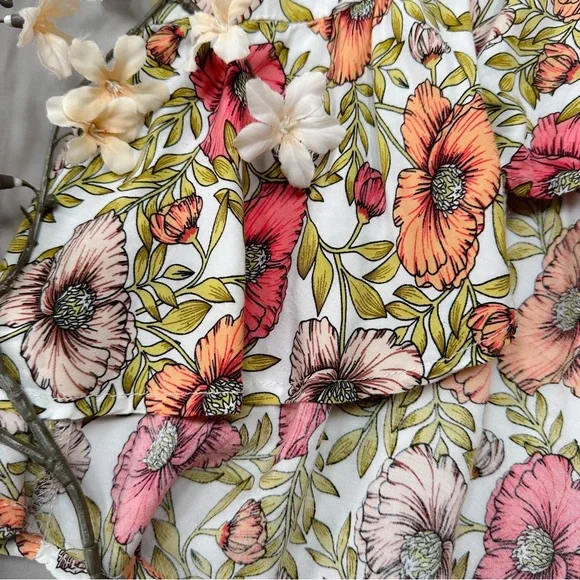 Anthropologie Abel the Label floral off shoulder midi maxi dress, S. - Picture 4 of 14